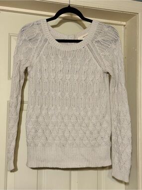 sparrow Cream Cable-Knit Crewneck Sweater